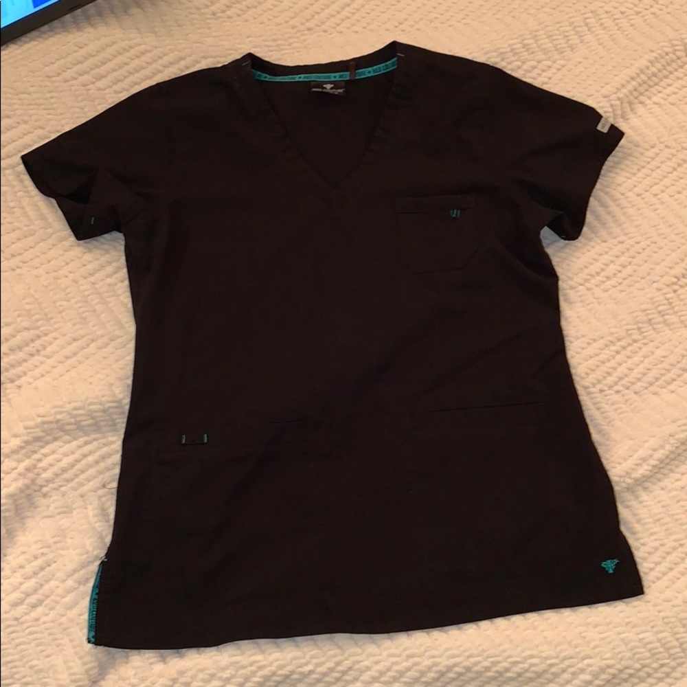 Black scrub top